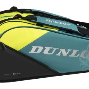 Dunlop SX Performance 12 Racket Bag – Teal / Black / Yellow